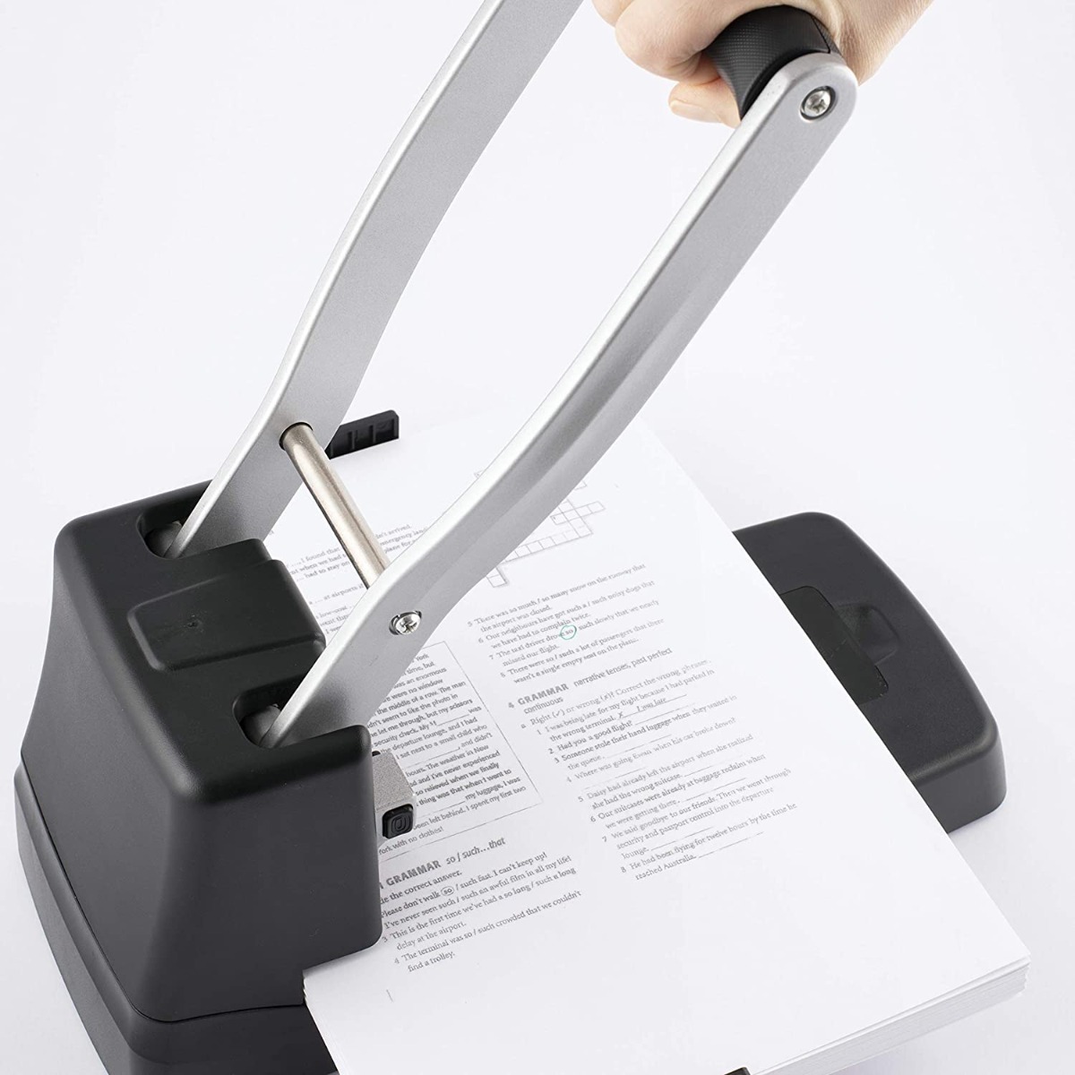 Perforadora De Papel 150 Hojas Bajo Esfuerzo Alta Capacidad - Imagen 6