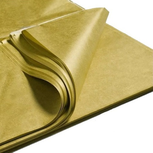 Papel Seda Barrilete Dorado Dorado X 50 Hojas