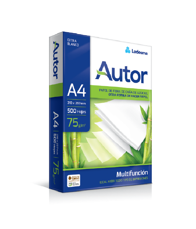 Papel Resma Autor A4 Papel 75 Gramos Obra X 500 Hojas