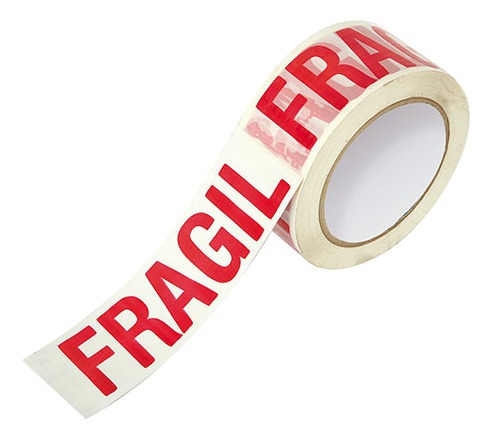 Cinta Fragil Embalaje Adhesiva Mudanza 48 Mm X 90 Metros - Imagen 2