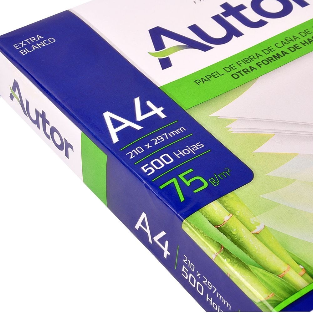 Papel Resma Autor A4 Papel 75 Gramos Obra X 500 Hojas - Imagen 2