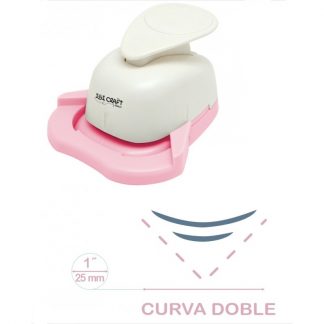 Perforadora Sacabocado Esquinero Scrapbooking Curva Doble