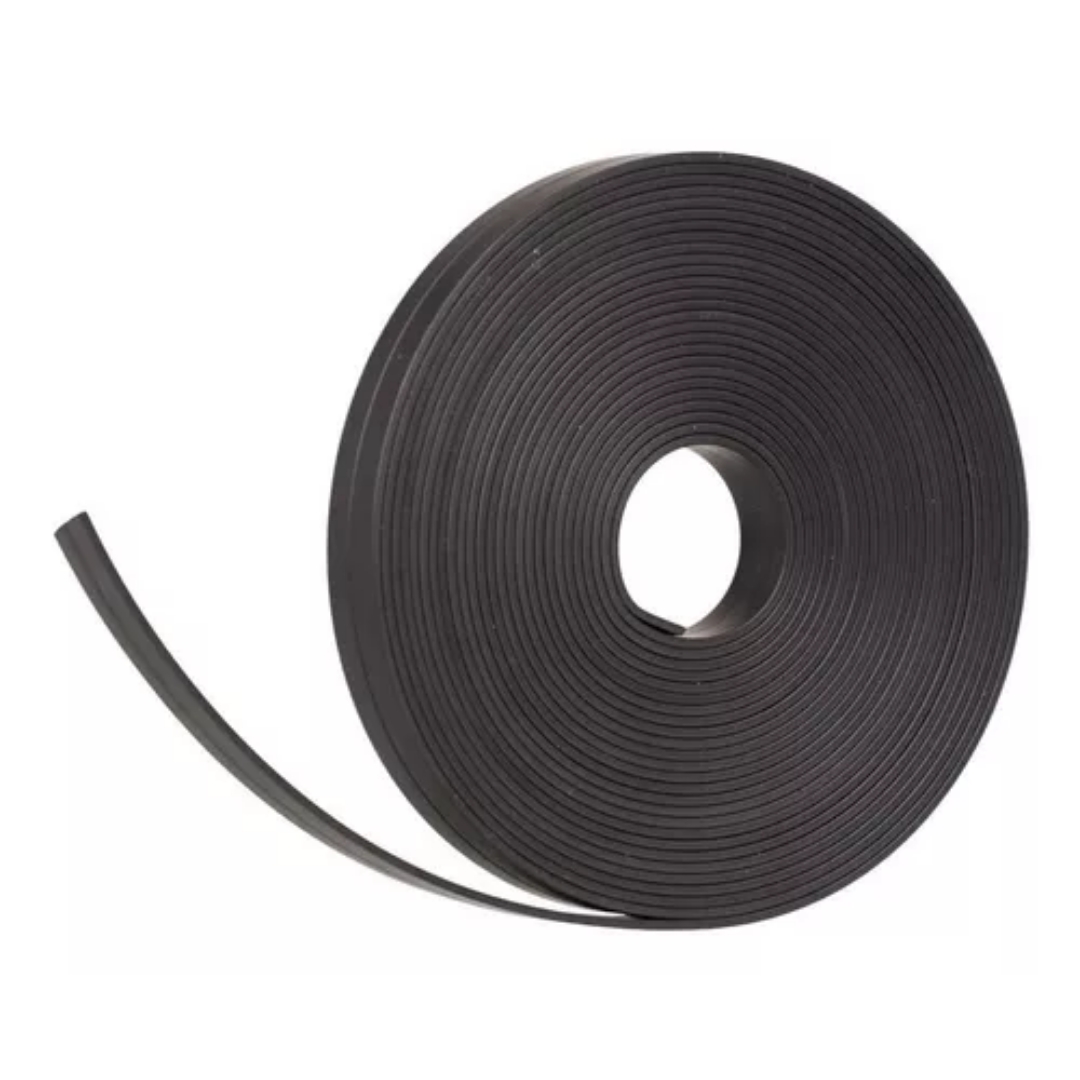 ROLLO DE IMAN EN TIRA FLEXIBLE 0,9CM x 5 METROS -ESPESOR 2MM