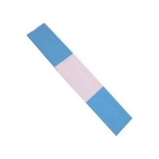 Papel Crepe Bandera Argentina 50x200cm X 10 Unidades Celeste y blanco