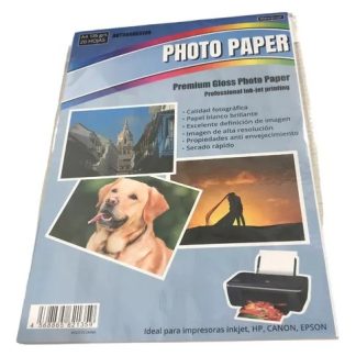 Papel Fotografico Autoadhesivo A4 135 Gramos Glossy 20 Hojas