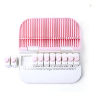 Perforadora Sacabocado Set Abecedario Alfabeto 26 Letras Abc Color Rosa