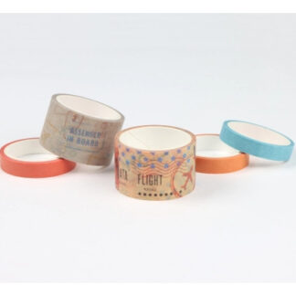 Cinta Washi Tape Decorativa Travel Ibi Craft 5und X 4mts C/u