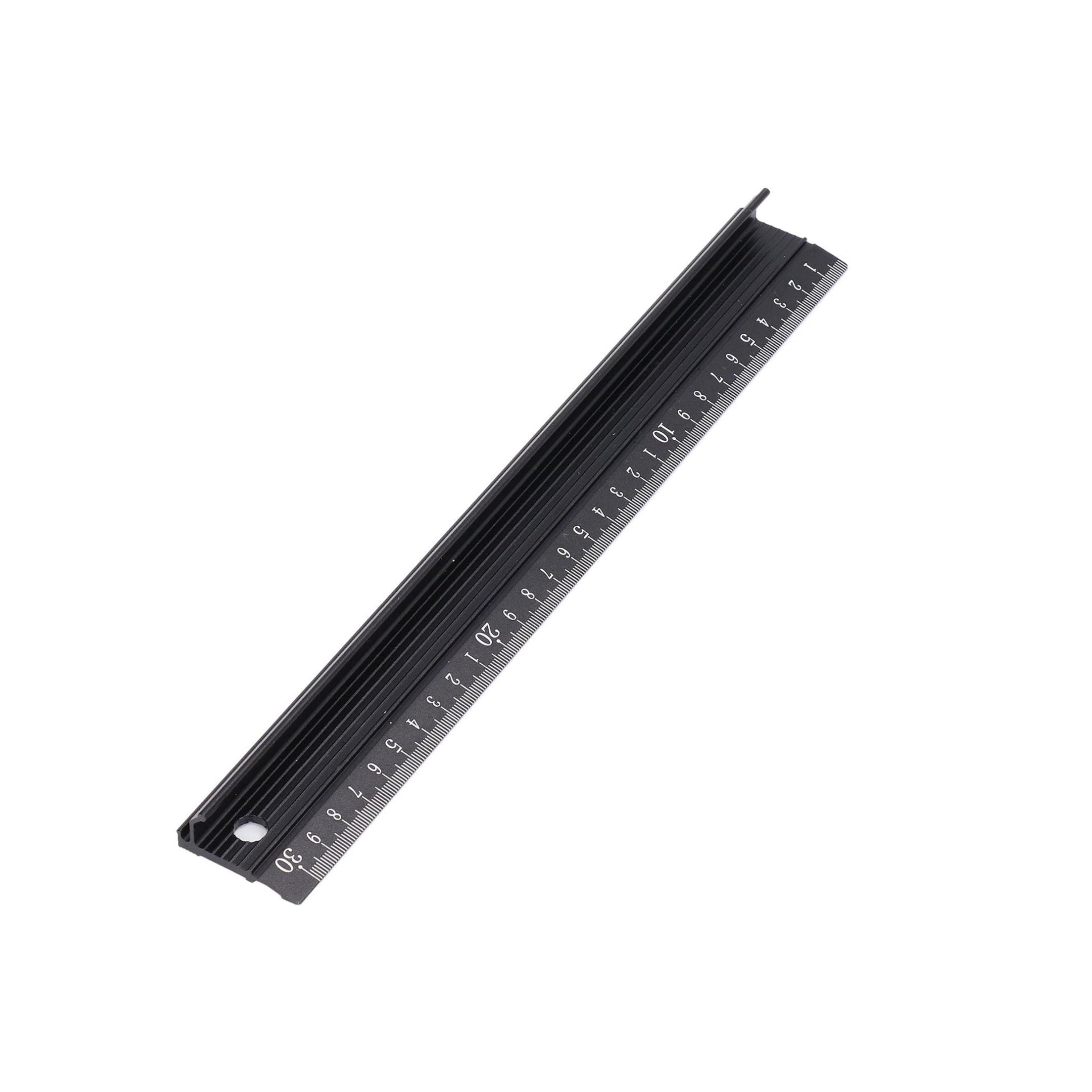 Reglas De Corte De Seguridad Aluminio Presicion 30 Cm