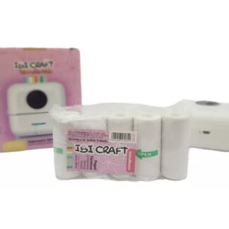Rollos Térmico Adhesivo Para Impresora Termina Portátil X 5 rollitos  57MM X 4,5MTS  Ibi Craft