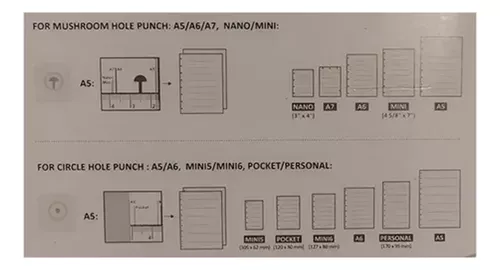 Perforadora Intercambiable Para Sistema De Discos Expansión Y Daily Planner 2 en 1 Ibi Craft - Con regla - Imagen 3
