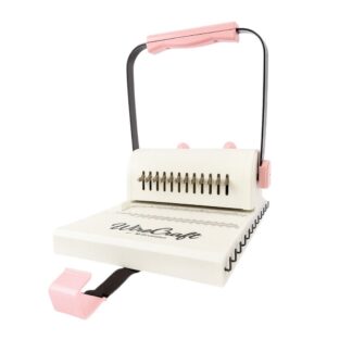 Anilladora Perforación Redonda Con Anulador Rosa Binder Plus WIRECRAFT