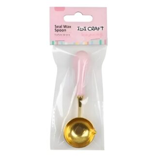Cuchara Lacre Sello con Mango De Madera Rosa Pastel Ibi Craft ROSA
