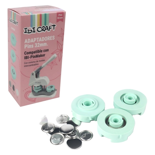 Adaptador Para Fabricadora De Pines 32mm + 10 Sets Ibi Craft