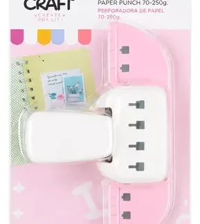 Perforadora Sacabocado Doble Alambre Paso 2:1 Ibi Craft Rosa Doble Alambre