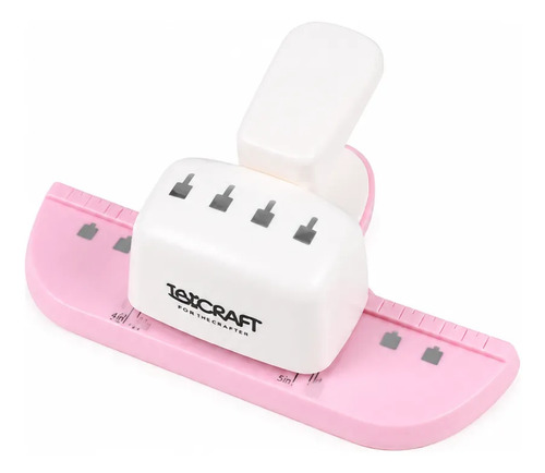 Perforadora Sacabocado Doble Alambre Paso 2:1 Ibi Craft Rosa Doble Alambre - Imagen 2