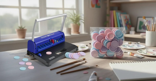 Kit Dasa: Anilladora Perforadora A4 + 50 Discos Para Cuaderno Inteligente