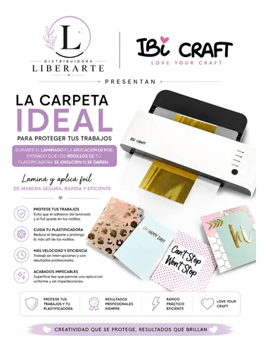 Carpeta Para Laminar Foil A4 Ibi Craft Transparente - Imagen 5