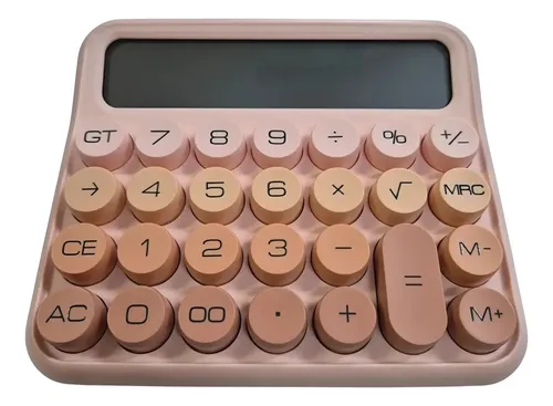 Calculadora Ibi Craft Tendance Display Grande 12 Digitos Rosa