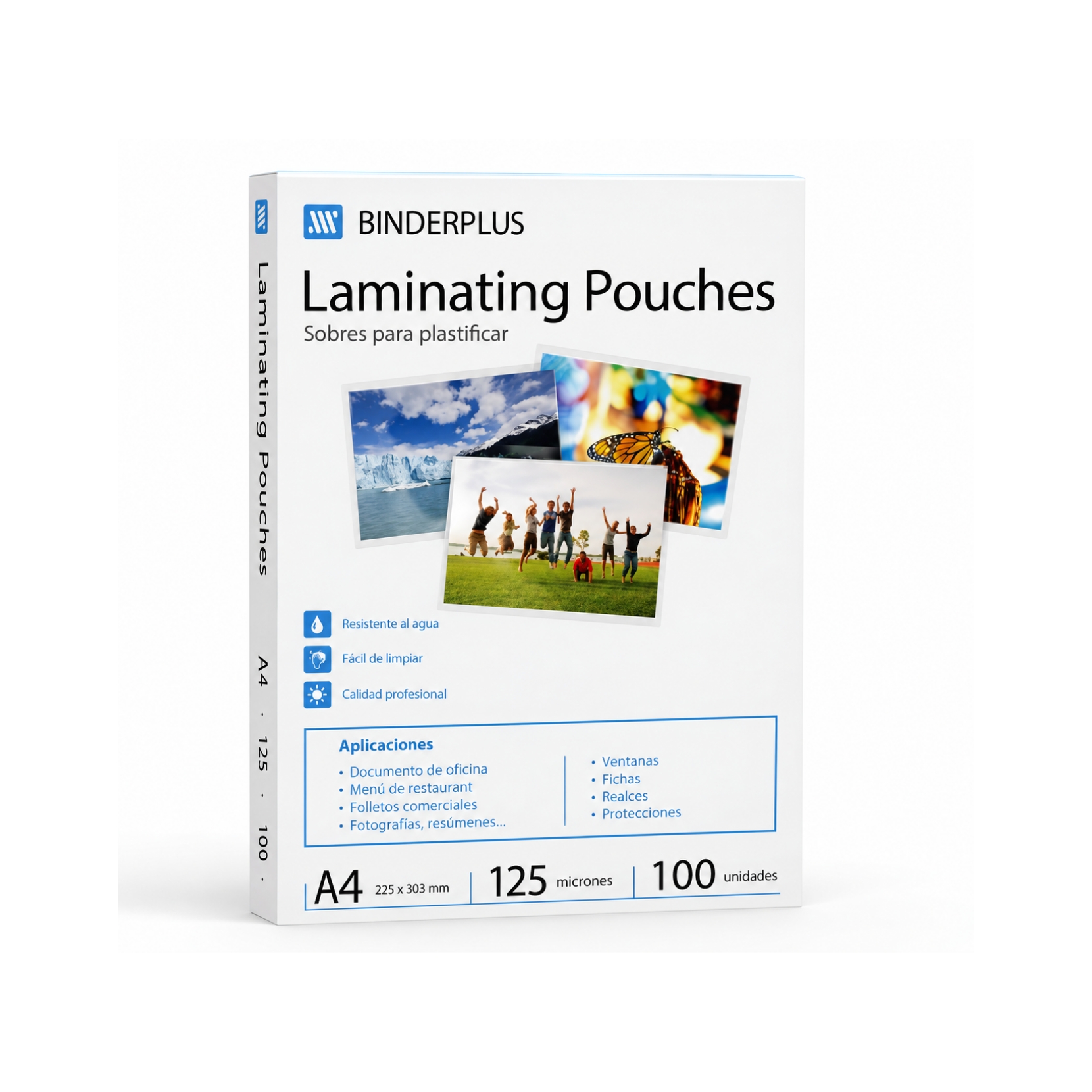 Pouch A4 Para Plastificado Binderplus 125 Micrones X 100