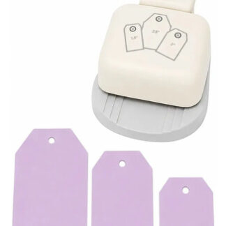 Perforadora De Tags Ibi Craft 3 Medidas Incluidas Blanco Ibi Craft Tags